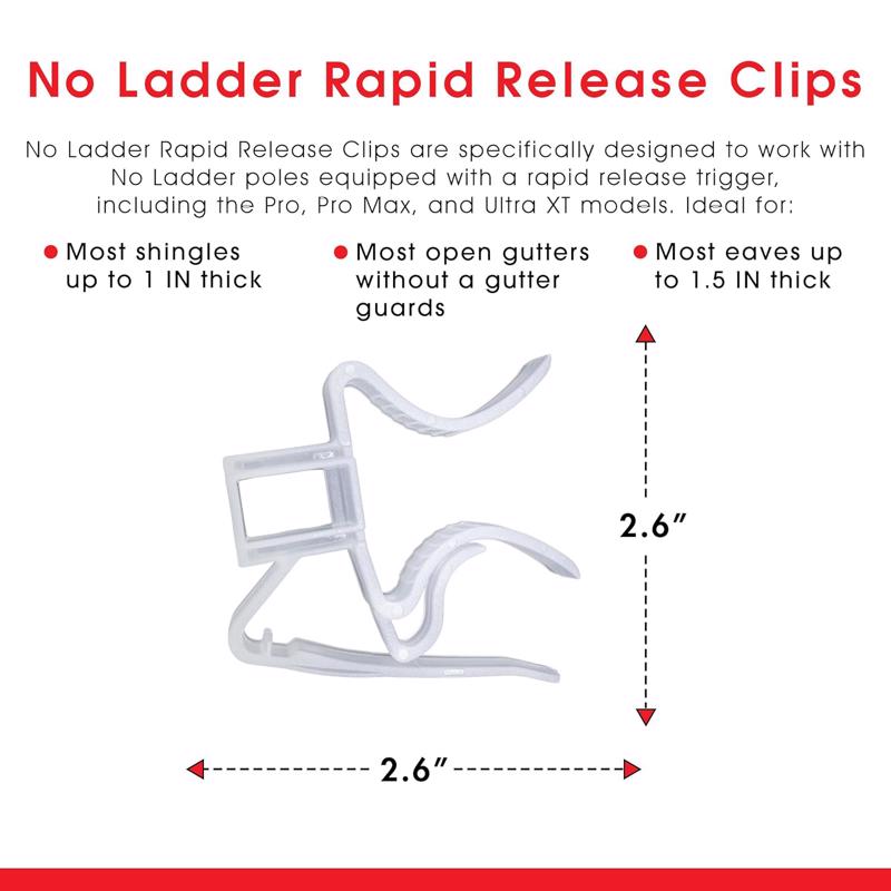 Dyno No Ladder Quick Release Light Clips 25 pk