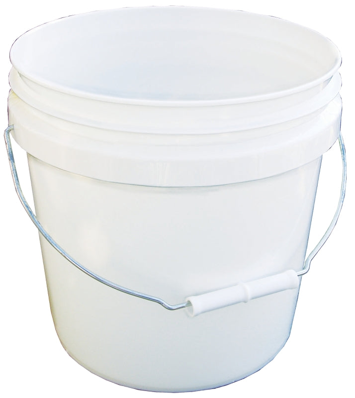 Leaktite-IPL Plastics 1123008 Paint Pail, 2 gal Capacity, HDPE, White