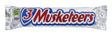 3 Musketeers Milk Chocolate Candy Bar 1.92 oz, Pack of 36