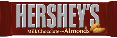Hershey's Milk Chocolate with Almonds Candy Bar 1.45 oz, Pack of 36