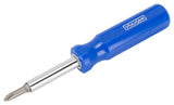 Vulcan CC922 Multi-Bit Screwdriver, Slotted: 3/16 in, 1/4 in, Phillips: #1, #2, Nutdriver: 1/4 in, 5/16 in Drive, Pack of 12