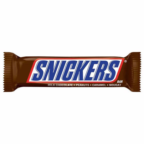 Snickers Milk Chocolate, Peanuts, Caramel and Nougat Candy Bar 1.86 oz, Pack of 48