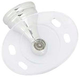 Boston Harbor L5057P-26-10-3L Toothbrush/Tumbler Holder, Acrylic/Zinc, Chrome, Wall