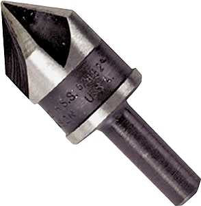 Irwin 12412 Drill Bit, 5/8 in Dia, 1-23/32 in OAL, Countersink, 5-Flute, 1/4 in Dia Shank, Round Shank