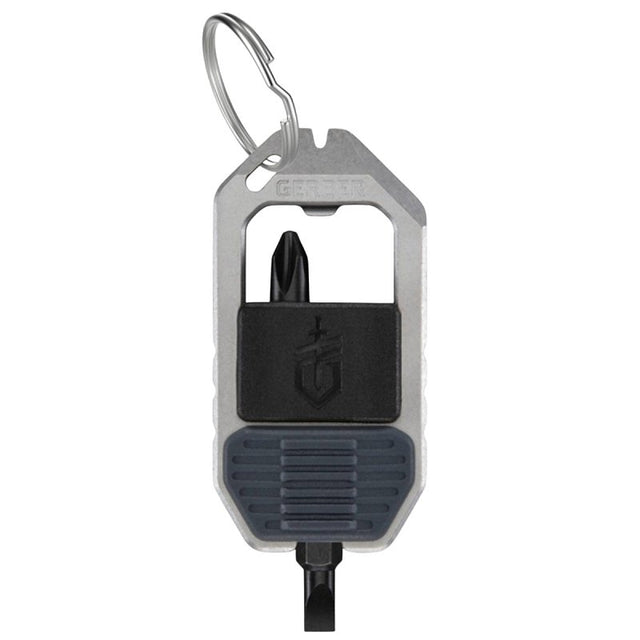 Gerber 1074049 Driver Keychain Multi-Tool, 5-Function, Stainless Steel, Stonewash, Urban Blue