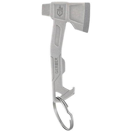 Gerber 1074043 Axe Keychain Multi-Tool, 3-Function, Stainless Steel, Silver