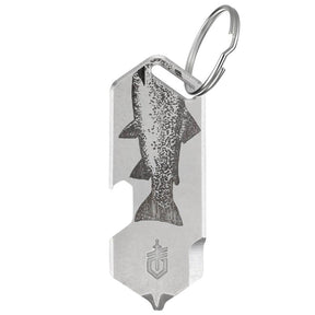 Gerber Shard DT Series 1074009 Fish Keychain Mini Multi-Tool, 3-Function, Stainless Steel, Silver