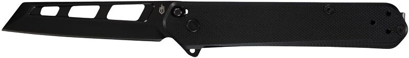 Gerber 31-004130 Pocket Knife, 2.93 in L Blade, Steel Blade, Textured Grip Handle, Black Handle