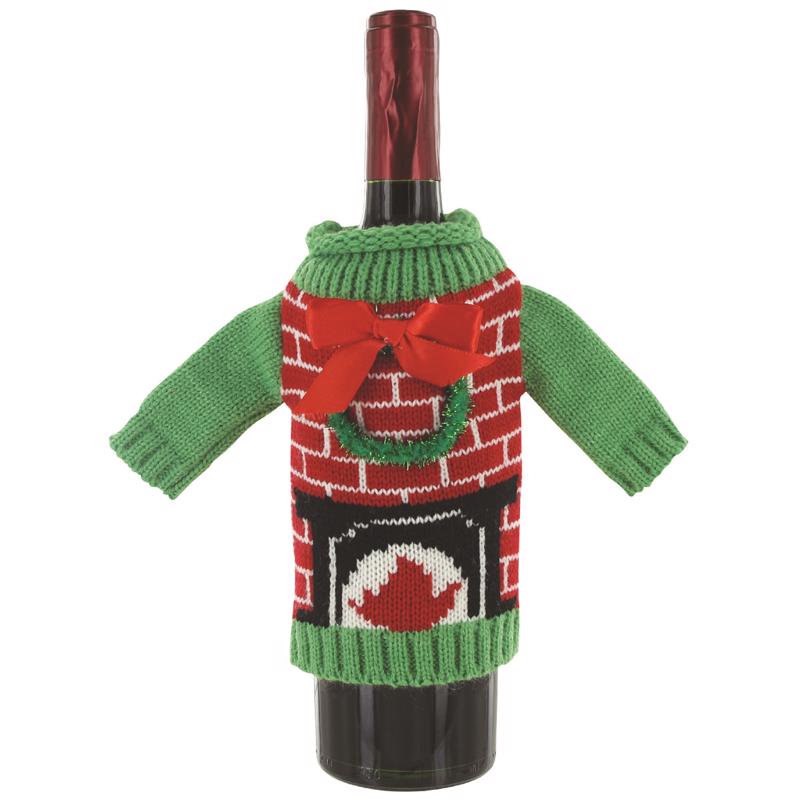 Uncle Bob's Christmas Ugly Bottle Sweater Polyester 1 pk, Pack of 24