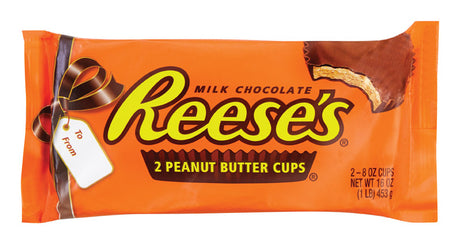 Reese's Chocolate Peanut Butter Candy Bar 1 lb, Pack of 6