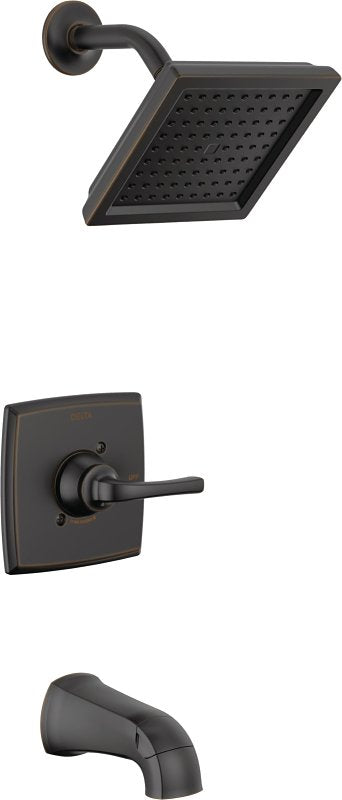 Delta Monitor Geist Series 144864-OB Tub and Shower Faucet, Single Function Showerhead, 1.75 gpm Showerhead, 6 gpm Tub