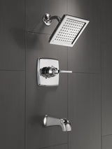 Delta Monitor 14, Geist Series 144864 Tub and Shower Faucet, Single Function Showerhead, 1.75 gpm Showerhead, 6 gpm Tub