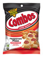 Combos Baked Snacks Pepperoni Pizza Crackers 6.3 oz Bagged, Pack of 12