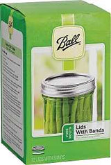 Ball 1440040000 Lid and Band, Wide Mouth, Steel