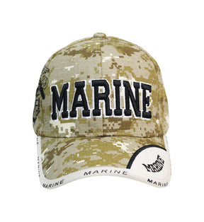 JWM US Marines Cap Camouflage One Size Fits All, Pack of 6