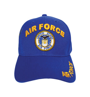 JWM U.S. Air Force Logo Baseball Cap Royal Blue One Size Fits All, Pack of 6
