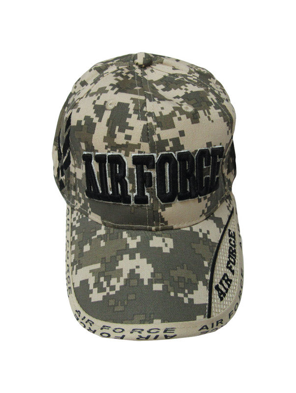 JWM U.S. Air Force Logo Baseball Cap Digital Camouflage One Size Fits All, Pack of 6