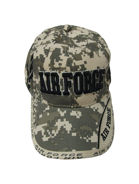 JWM U.S. Air Force Logo Baseball Cap Digital Camouflage One Size Fits All, Pack of 6