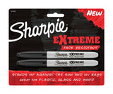 Sharpie Extreme Black Fine Tip Permanent Marker 2 pk, Pack of 6