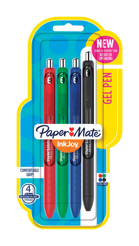 Paper Mate Ink Joy Assorted Retractable Gel Pen 4 pk, Pack of 6