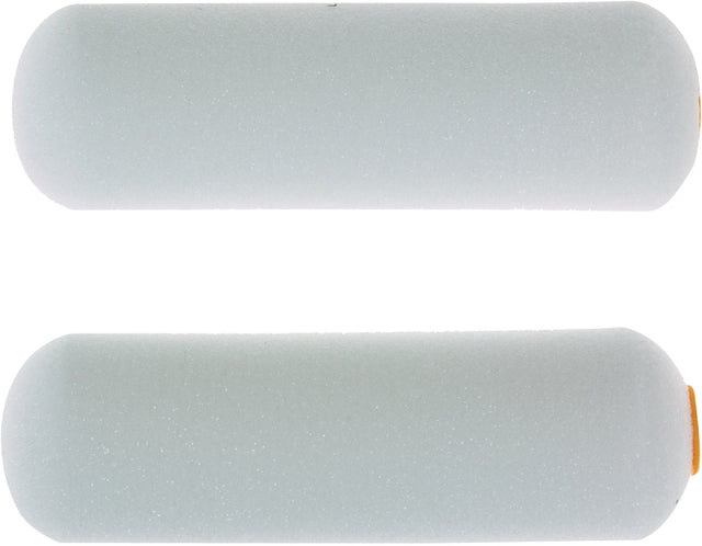 Linzer MR200-2 Roller Cover, White, 1/4 in Thick Nap, 4 in L, Foam Cover, 6/PK