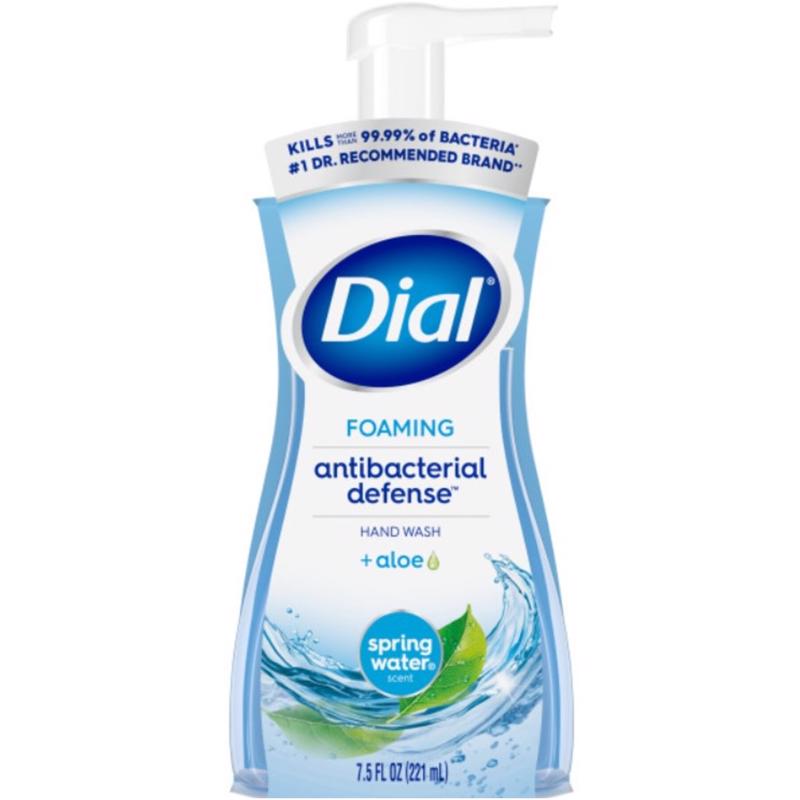 Dial Complete Spring Water Scent Antibacterial Foam Hand Soap 7.5 oz, Pack of 6