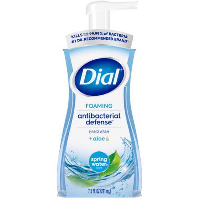 Dial Complete Spring Water Scent Antibacterial Foam Hand Soap 7.5 oz, Pack of 6