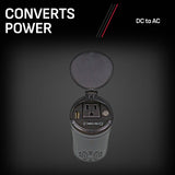 Schumacher XI15 Power Converter, 10/15 VDC Input, 110/125 VAC Output, 150 W, 0.3 to 15 A, Black