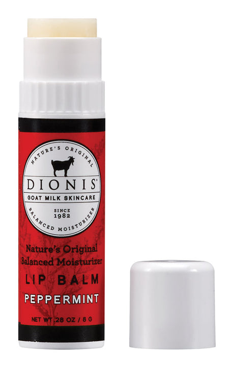 Dionis Goat Milk Skincare Peppermint Scent Lip Balm 0.28 oz 1 pk, Pack of 6