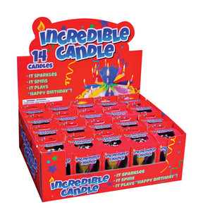 Just For Laughs Incredible Candle Celebration Birthday Candle Plastic 1 pk, Pack of 20