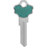 HILLMAN ColorPlus Traditional Key House/Office Key Blank Single, Pack of 5
