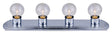 Canarm IVLBS14CH Vanity Light, 60 W, 4-Lamp, G Lamp, Steel Fixture, Chrome Fixture