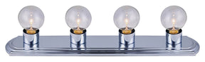 Canarm IVLBS14CH Vanity Light, 60 W, 4-Lamp, G Lamp, Steel Fixture, Chrome Fixture