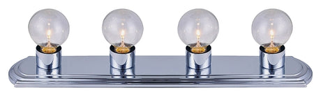 Canarm IVLBS14CH Vanity Light, 60 W, 4-Lamp, G Lamp, Steel Fixture, Chrome Fixture