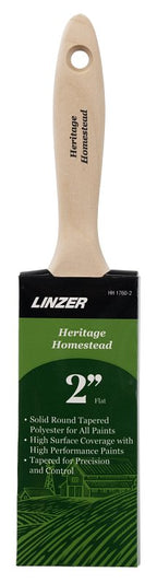 Linzer HH1760-2 Varnish/Wall Brush, 2 in W, 2-1/2 in L Bristle, Polyester Bristle