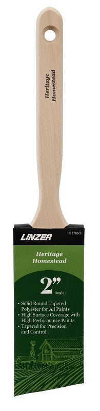 Linzer HH2760-2 Angle Sash Brush, 2 in W, 2-1/2 in L Bristle, Polyester Bristle