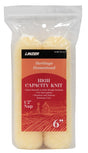 Linzer HH MR 144-2 0600 Roller Cover, 1/2 in Thick Nap, 6 in L, Synthetic Lambskin Cover, Yellow