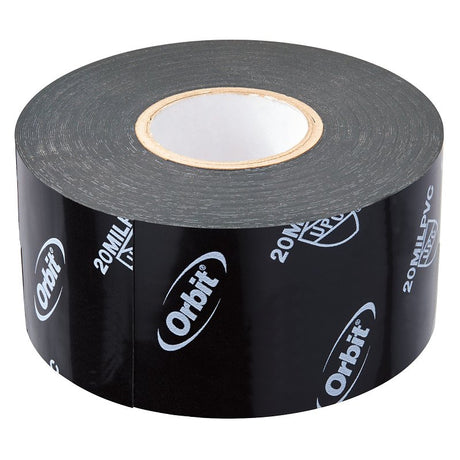 Orbit 53550 Pipe Wrap Tape, 50 ft L, 2 in W, PVC, Black, Pack of 40