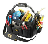 CLC Tech Gear L234 Open Top Tool Carrier with Handle, 8-1/2 in W, 11-1/2 in D, 15 in H, 22-Pocket, Polyester, Black