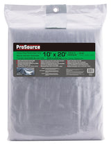 ProSource T1020GS140 Tarpaulin, 20 ft L, 10 ft W, 8 mil Thick, Polyethylene, Green/Silver