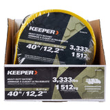 Keeper 04624 Tie-Down, 2 in W, 40 ft L, Polyester, Yellow, 3333 lb, J-Hook End Fitting, Steel End Fitting