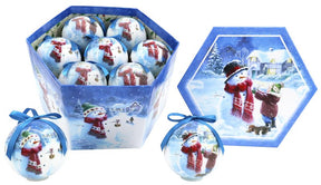 Santas Forest 99803 Ornament, Traditional Set with Matching Box, Pack of 12