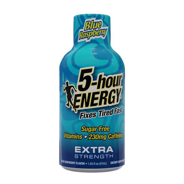 5-hour Energy Extra Strength Sugar Free Blue Raspberry Energy Shot 1.93 fl. oz., Pack of 12