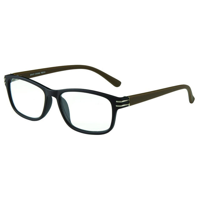 Envy Silverton Black Frame +2.50 Strength Unisex Reading Glasses, Pack of 12