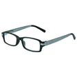 Envy Breckenridge Black/Gray Frame +2.00 Strength Women's Reading Glasses, Pack of 12