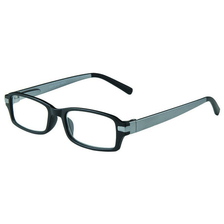 Envy Breckenridge Black/Gray Frame +2.00 Strength Women's Reading Glasses, Pack of 12