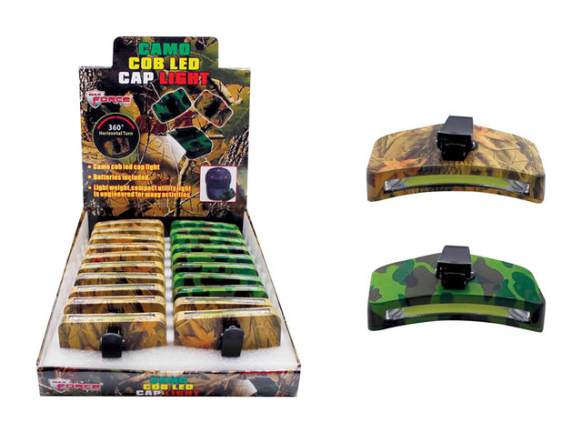 Diamond Visions Cob 200 lm Camouflage LED Cap Light AAA Battery, Pack of 20