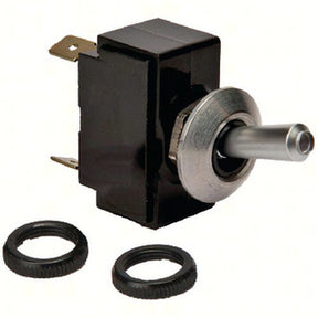 Satin Chrome Tip Lit Illuminated Toggle Switch