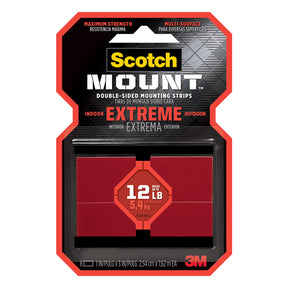 3M Scotch-Mount 3 in. L X 1 in. W Double-Sided Mounting Strips