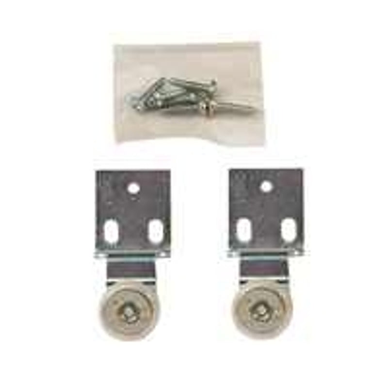 Prime-Line N 6517 Roller Assembly, 3/4 in Dia Roller, 1/4 in W Roller, Nylon/Steel, Silver, 1-Roller, 60 lb, Side